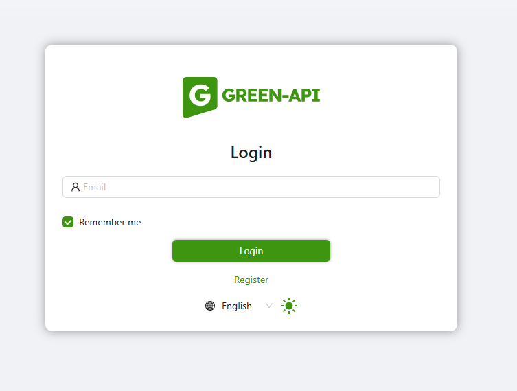 Login form